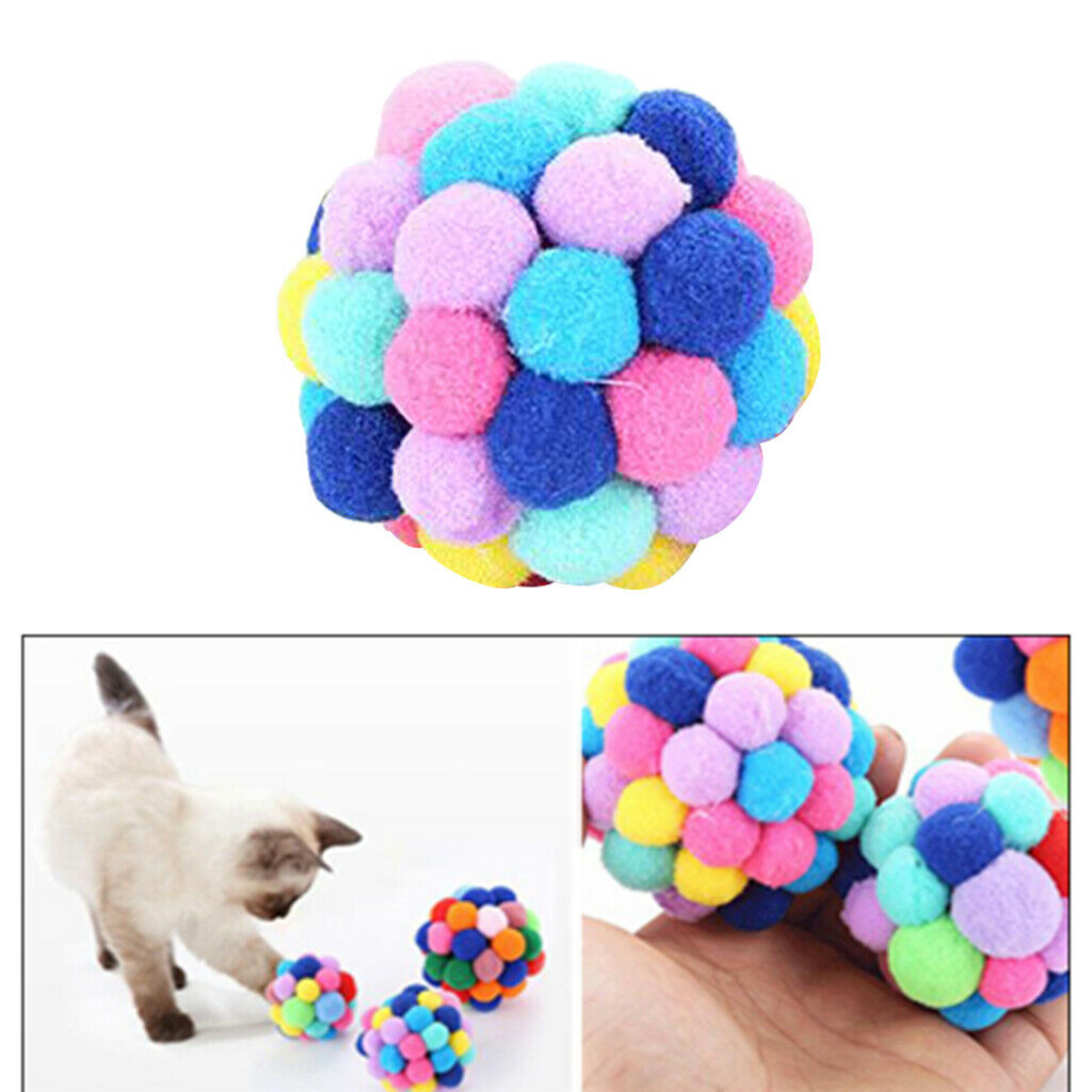 Funny Cat Cat Ball Toys Pet Catch Exercise Bite Chaser for KItten & Dogs S