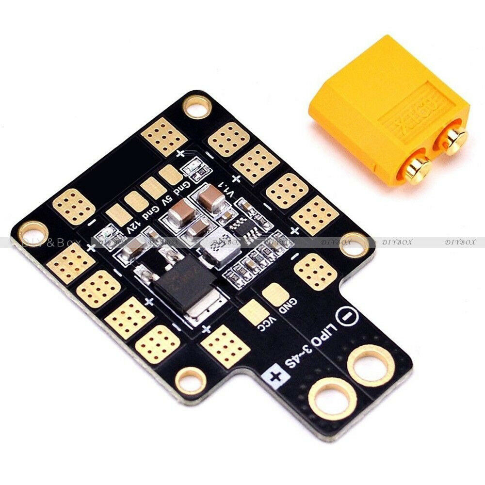 XT60 PDB Power Distribution Board 5V/12V Dual-way BEC per Multirotor FPV RC415