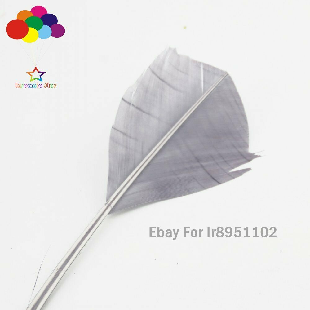 Deep Gray 100 pcs 28-35cm turkey wing feathers 11-14inch Plume making Carnival