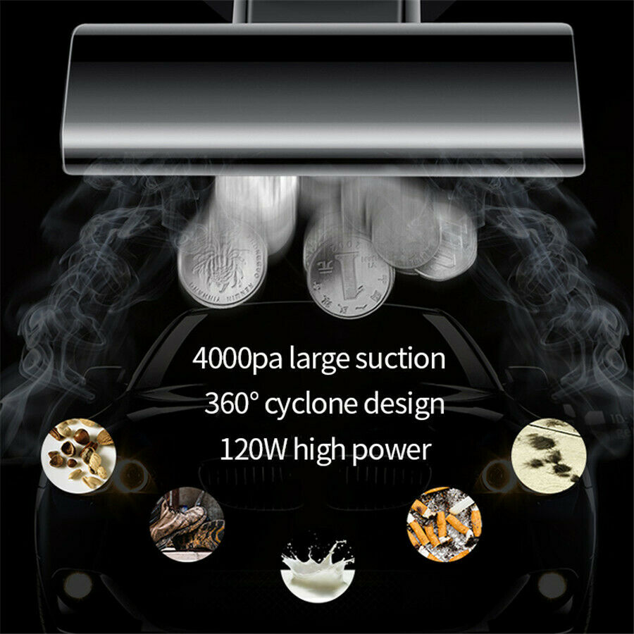 120W 4000Pa High-Power Car Vacuum Cleaner Portable Handheld Home Car Accessories