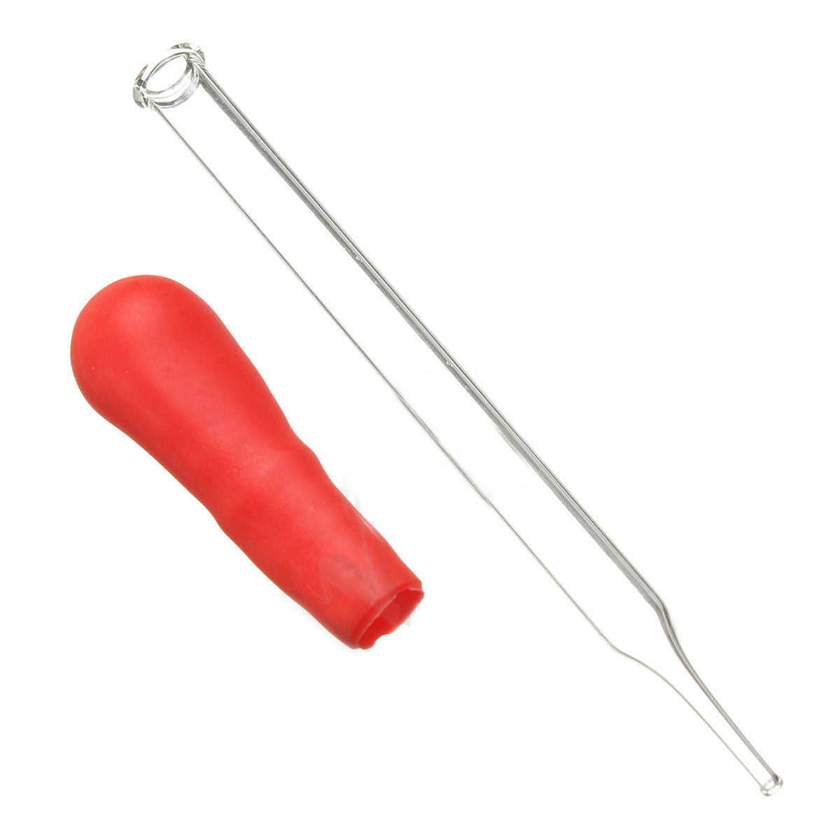 12Pcs Glass Medicine Laboratory Dropper Red Rubber Head Pipette Pipet 5ml