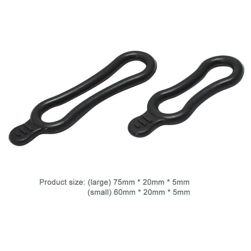 10Double Rubber Band for Bike Headlight Rear Lamp MTB Mountain Bicycle Handlebar