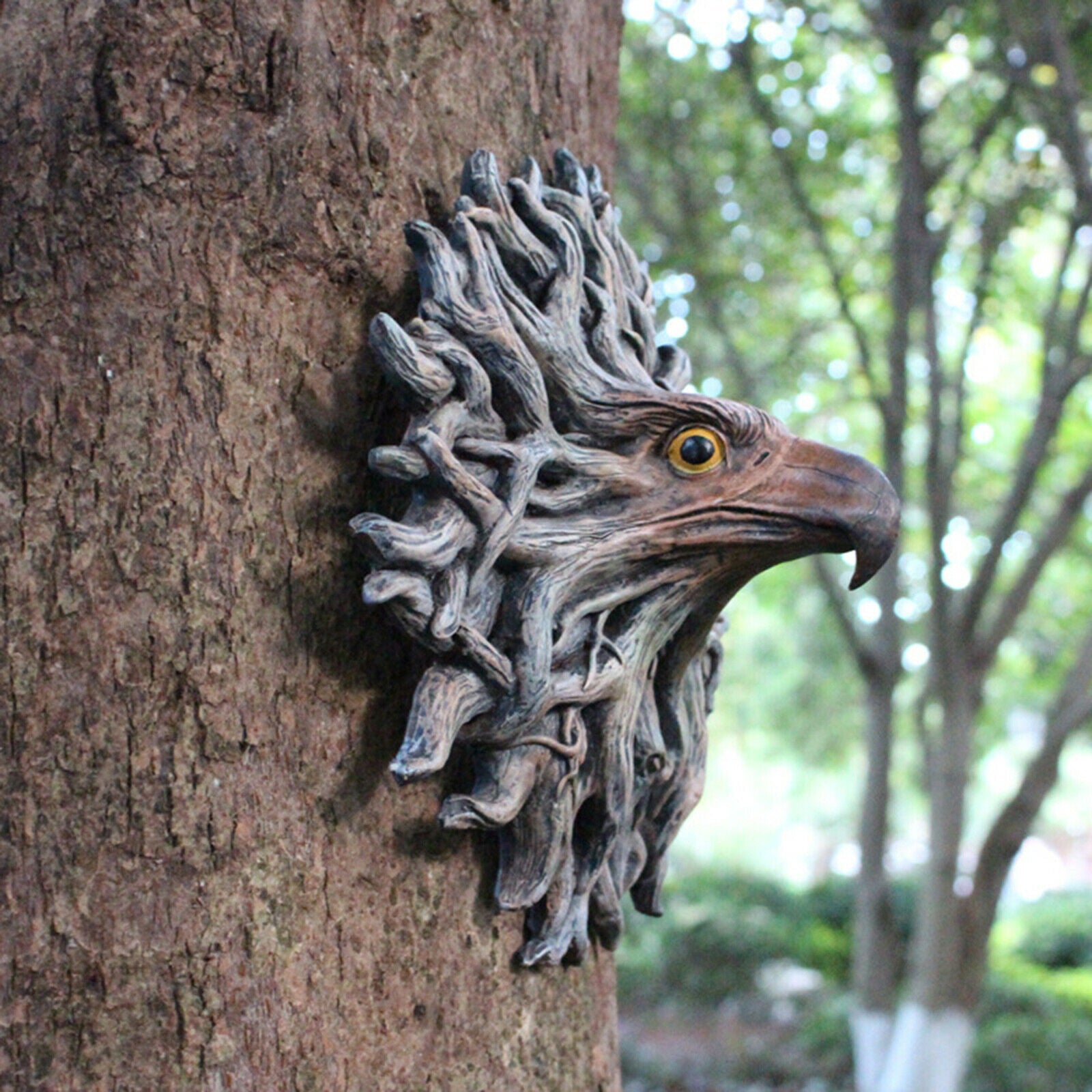 1pc Eagle Garden Tree Hanging Statue Ornaments Art Decor Fantasy Movies