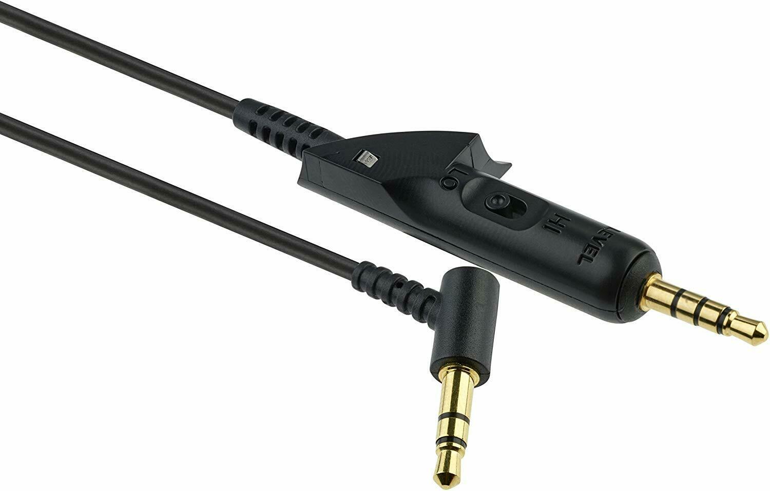 Audio Cable for Bose QuietComfort 2 15 QC2 QC15 w Microphone Volume Aux 3.5mm