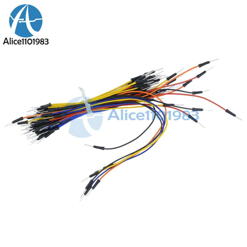 2PCS Male to Male 65pcs Solderless Breadboard Jumper Cable Wires For Arduino uno