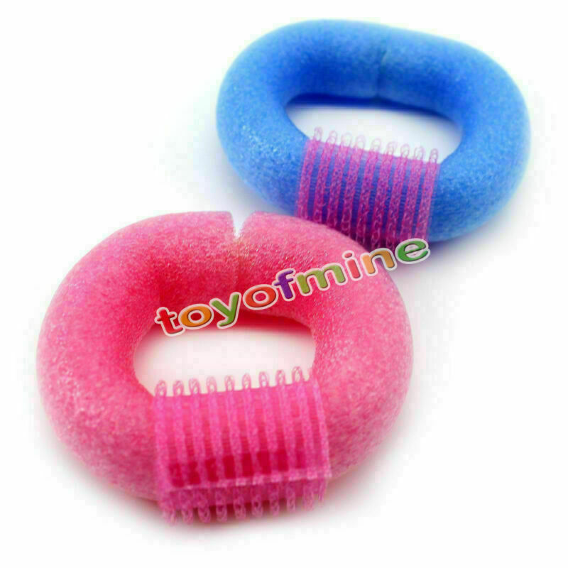12PCS Soft Twist Soft Foam Bendy Hair Rollers Curlers Cling Strip R