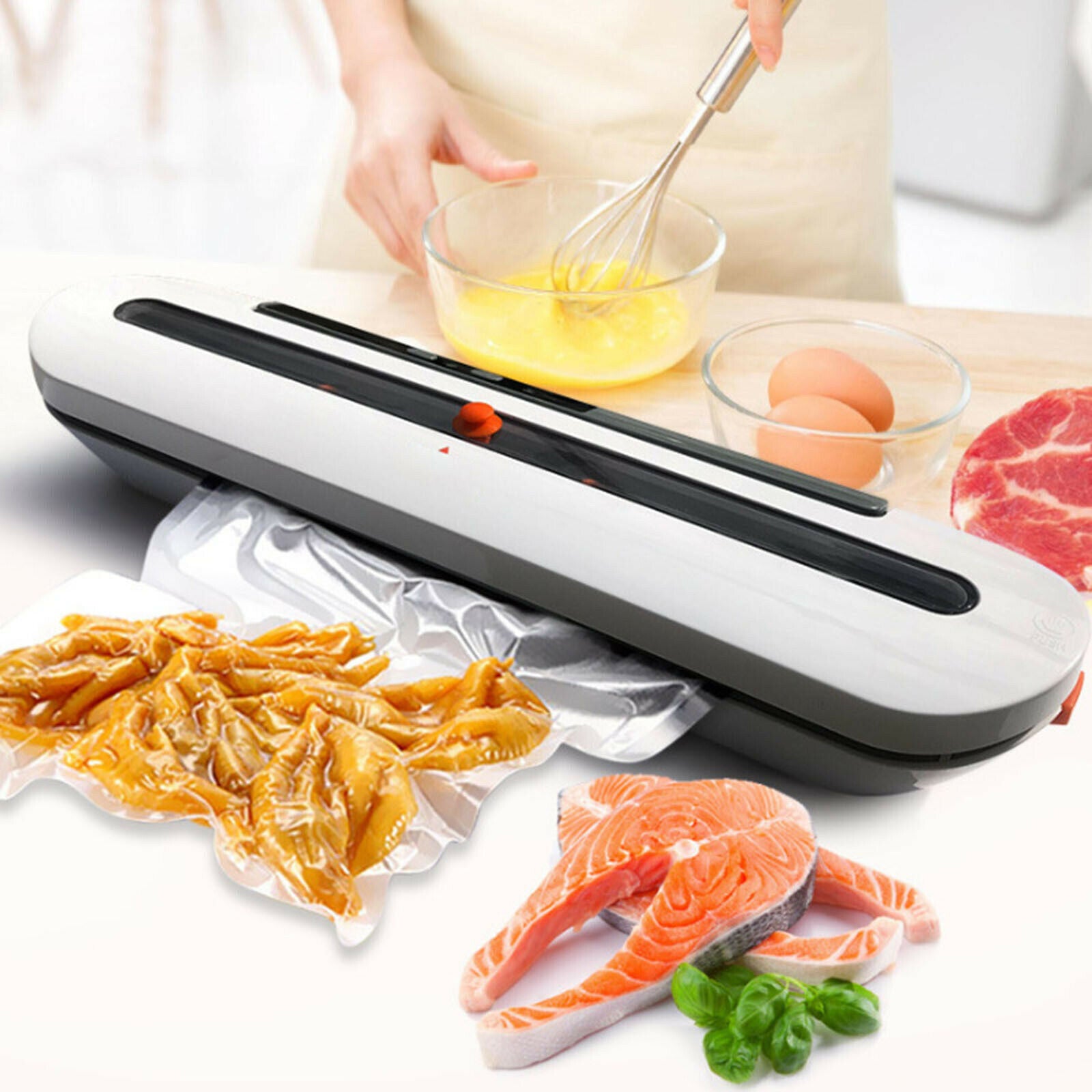 Electric Food Vacuum Sealer Machine with US Plug With 10pcs Food Saver Bags