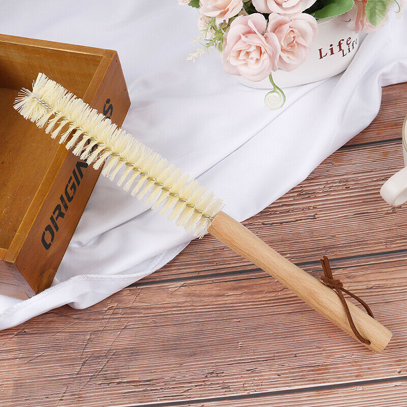 Bottle Cleaning Tool Wood Handle Scrubbing Brush Coconut Fibre Bottle Cle.l8