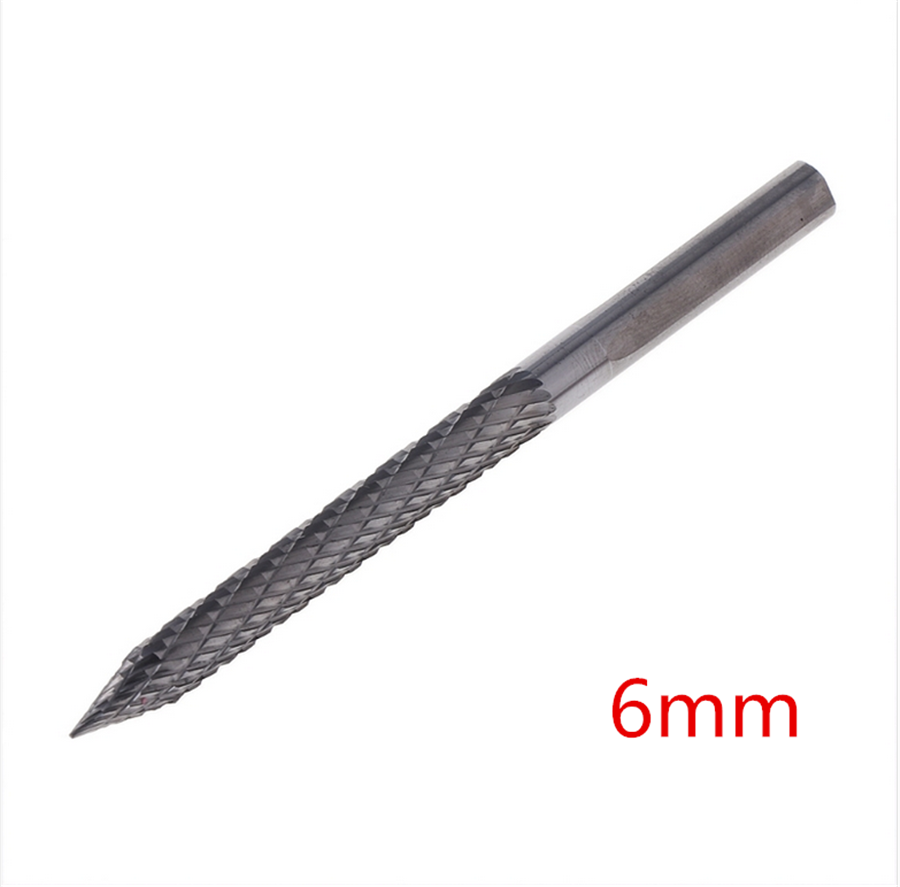 6mm Carbon Steel Nail Tire Repair Pneumatic Carbide Drill Bit Burr Remove Debri