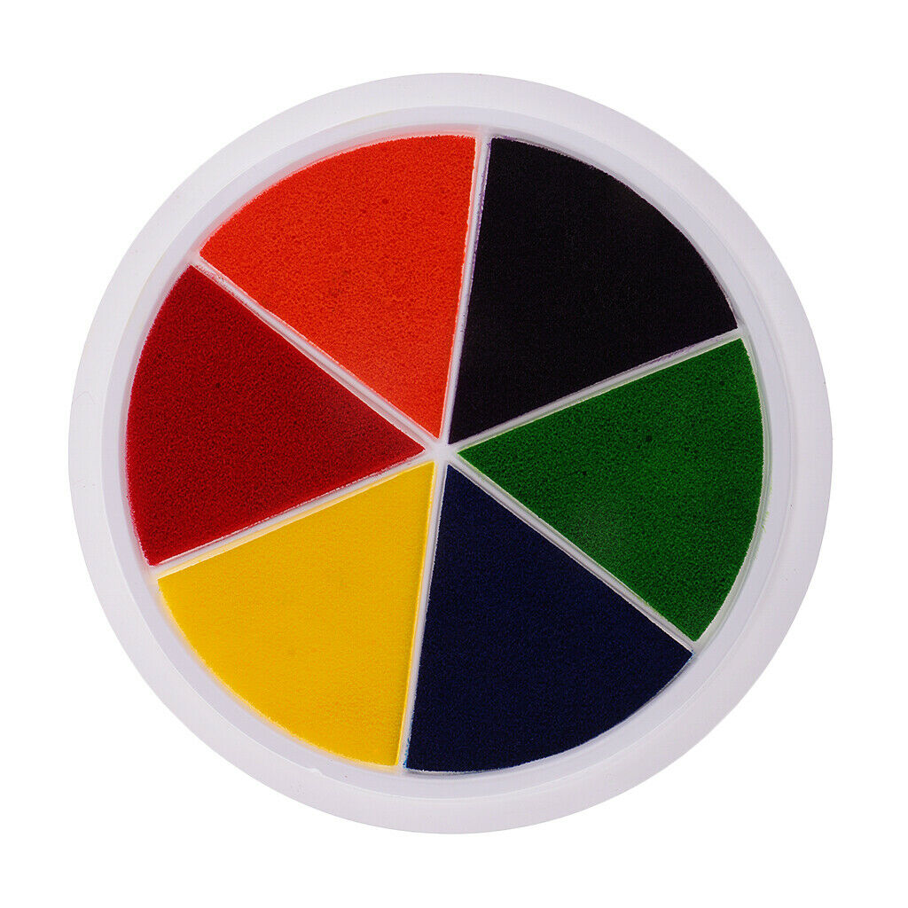 6 Colors Large Ink Pad Stamps for Hand Foot Prints Stamping Finger Painting
