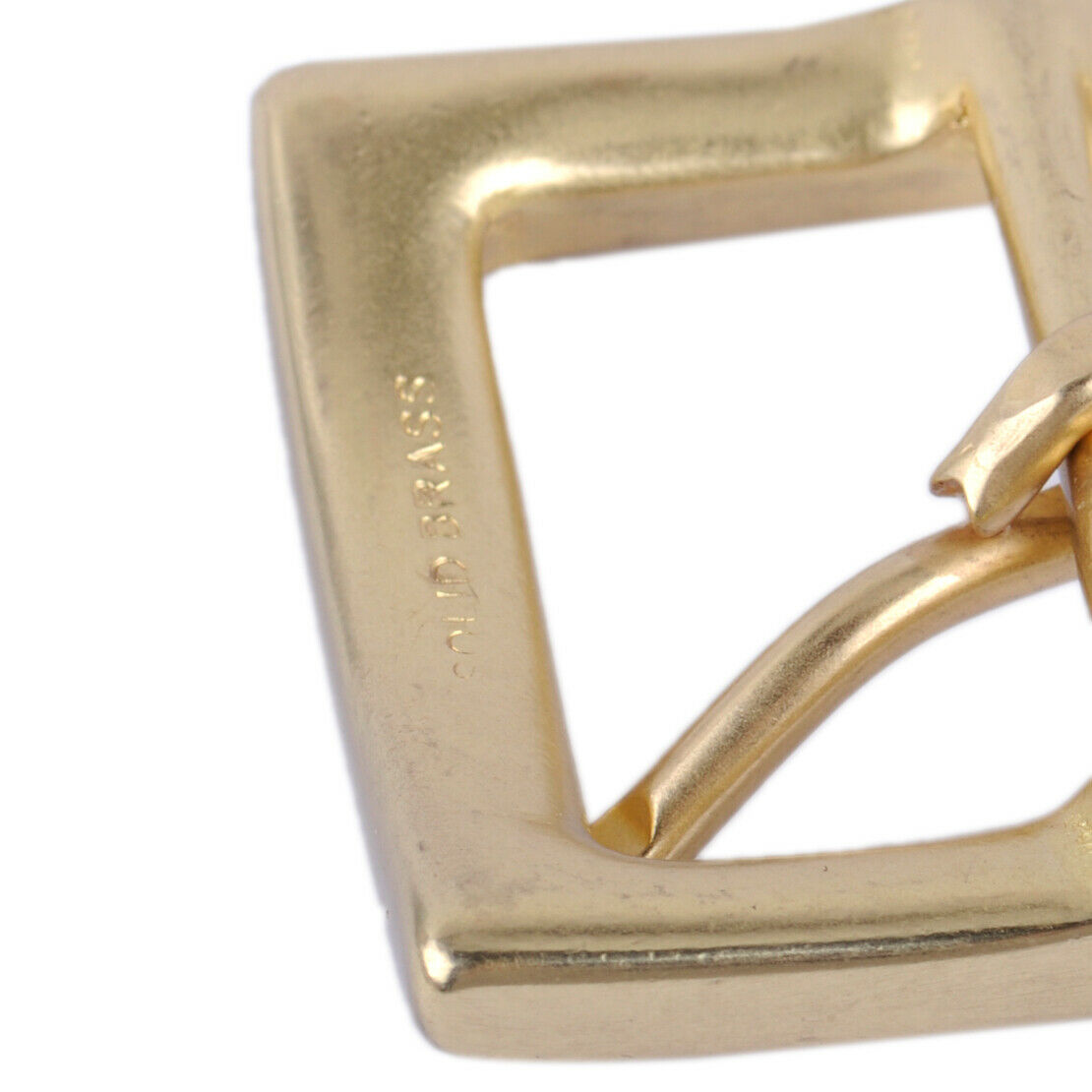 38mm Solid Brass Belt Bucket Golden Square Shape Replacement Part 1.5'' 3.8cm An