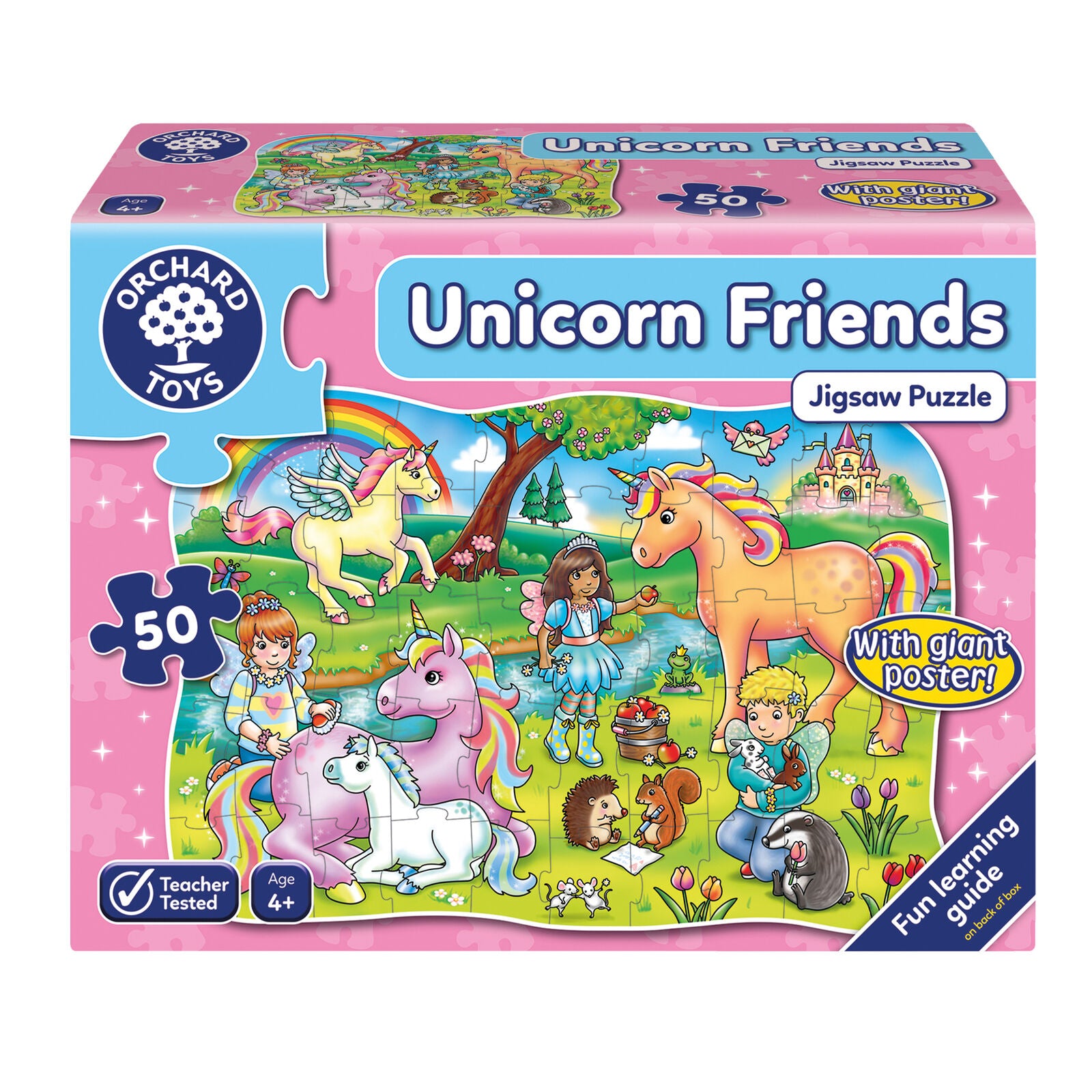 Orchard Toys 291 Unicorn Friends Jigsaw Puzzle 50 Pieces Children Girls Age 4+