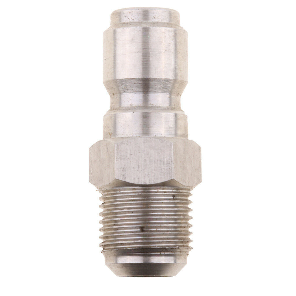 2Pcs 3/8" Quick Connector to 15mm Male Adapter Plug Set for Pressure Washer