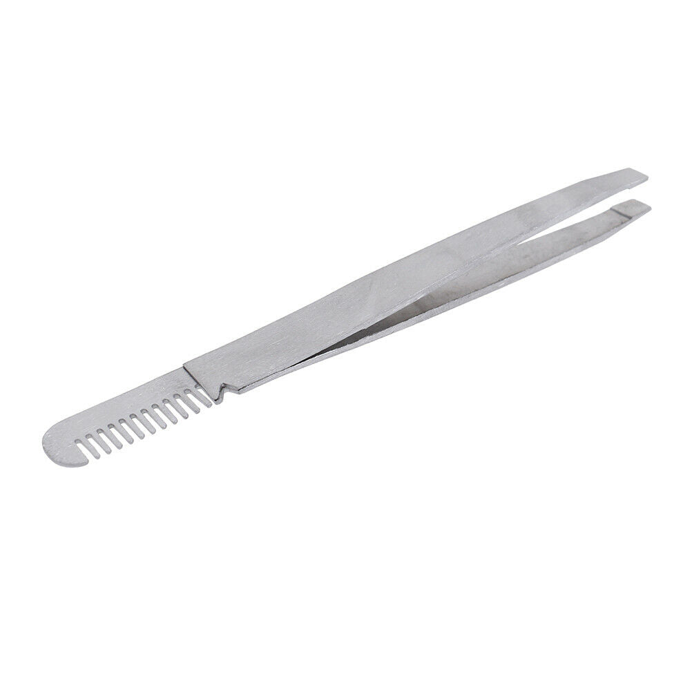 1Pc Stainless Steel Extension Eyebrow Tweezer Eyebrow Comb Makeup Cosmeti.l8