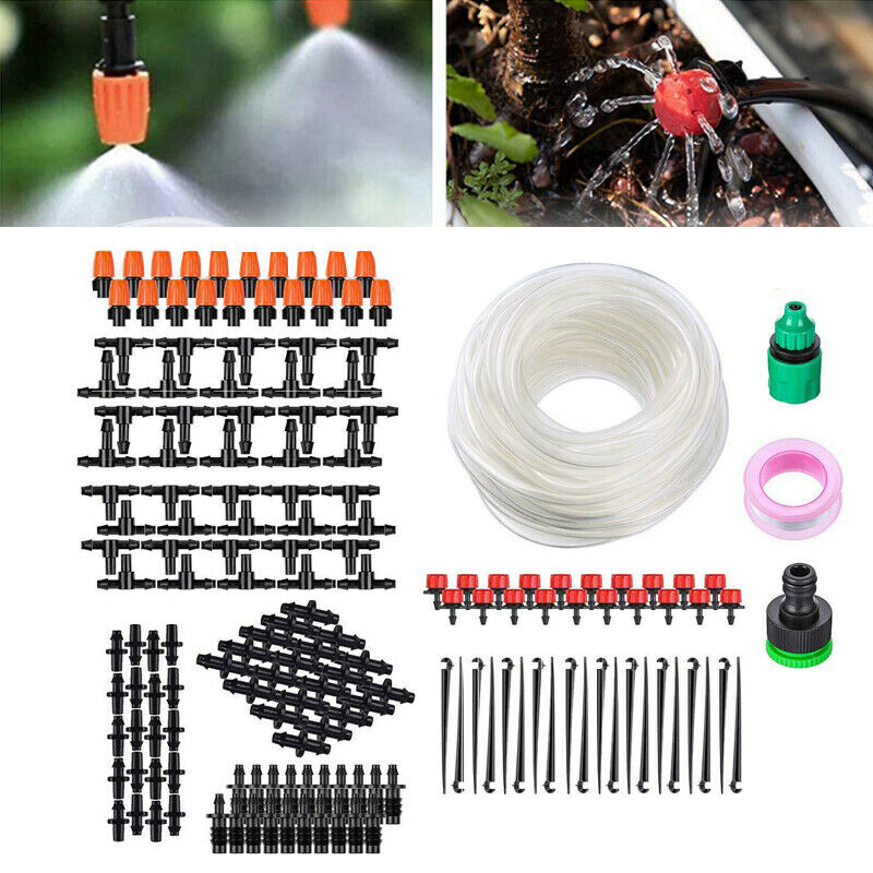 164 PCS Micro Drip Irrigation Automatic Timer Plant Watering Garden Hose System