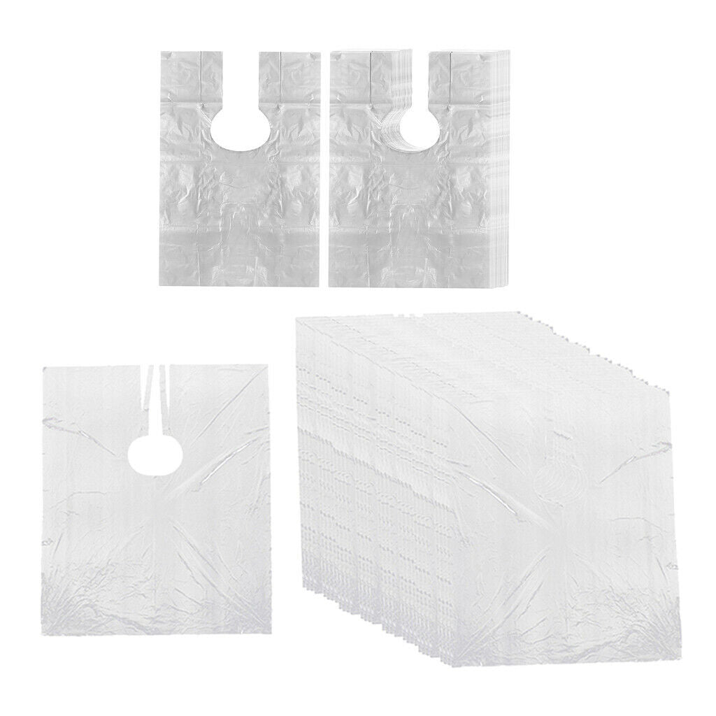 200x Disposable Hair Cutting Cape Perm Gown Hair Cut Barber Shop Capes Bib