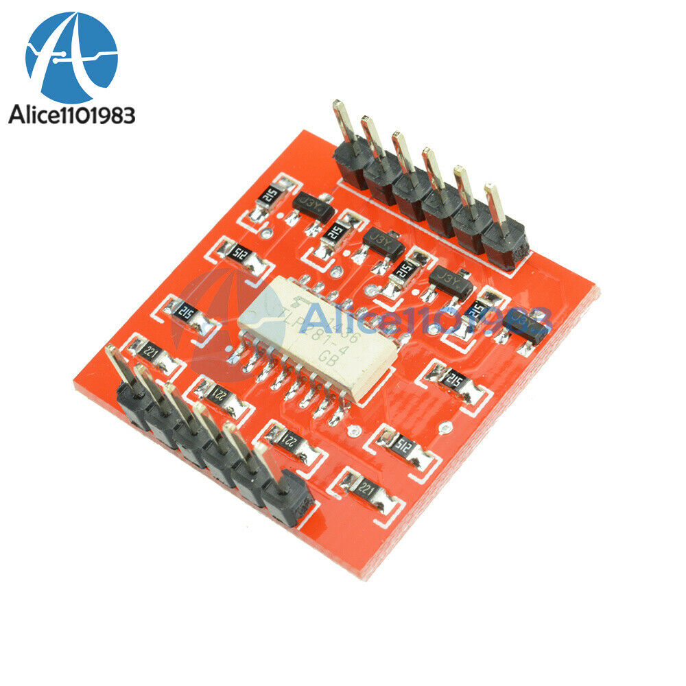 5PCS 4-Channel Opto-isolator IC Module High & Low Level Expansion Board Module