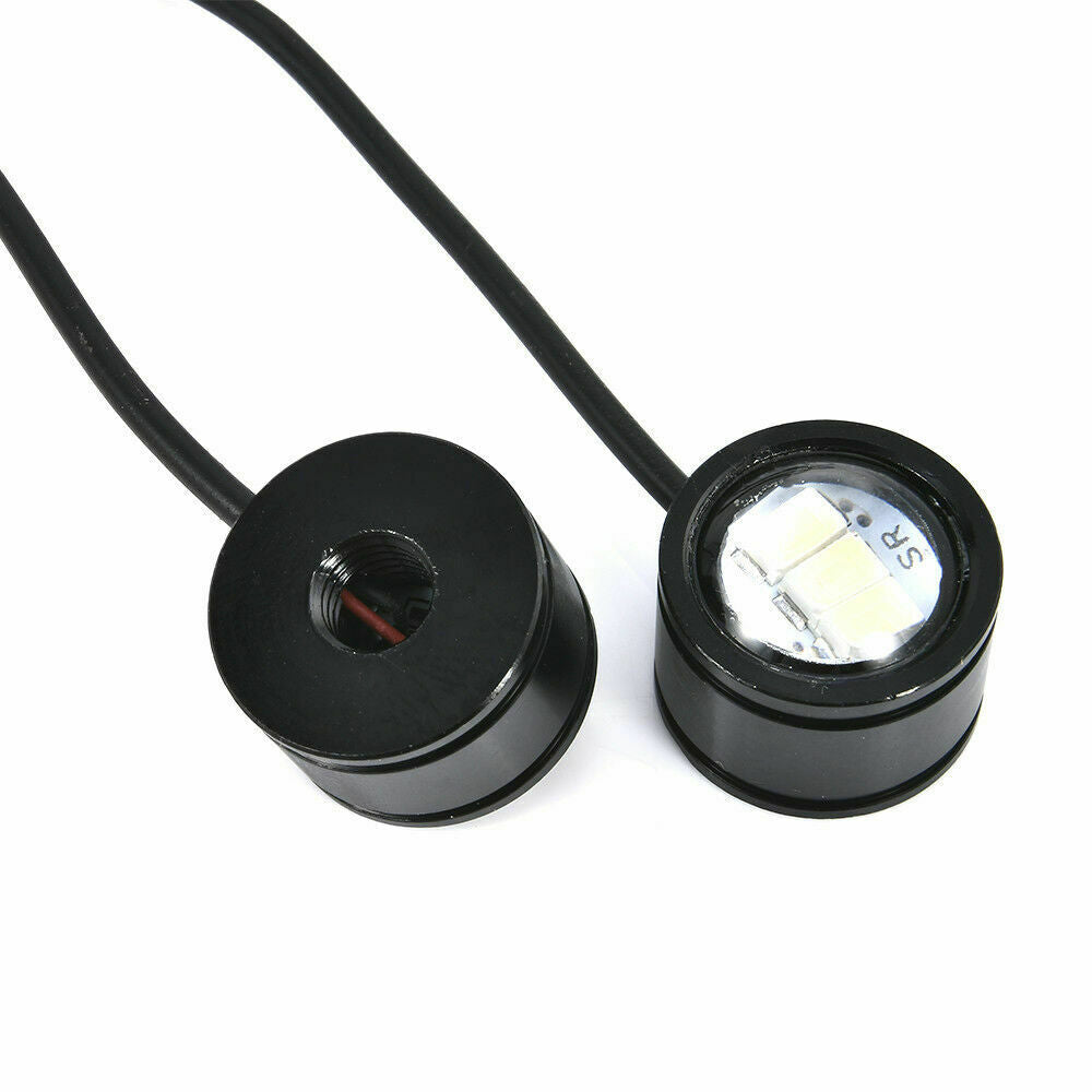 2X LED Motorcycle Handlebar Spotlight Headlight Driving Light LED Lamp White AU！