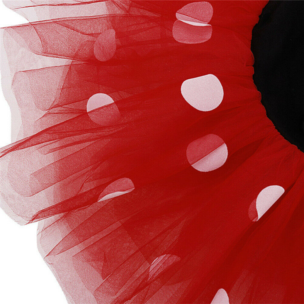 2Pcs/Set Baby Girls Minnie Mouse Princess Tutu Dress Headwear Party Outfits