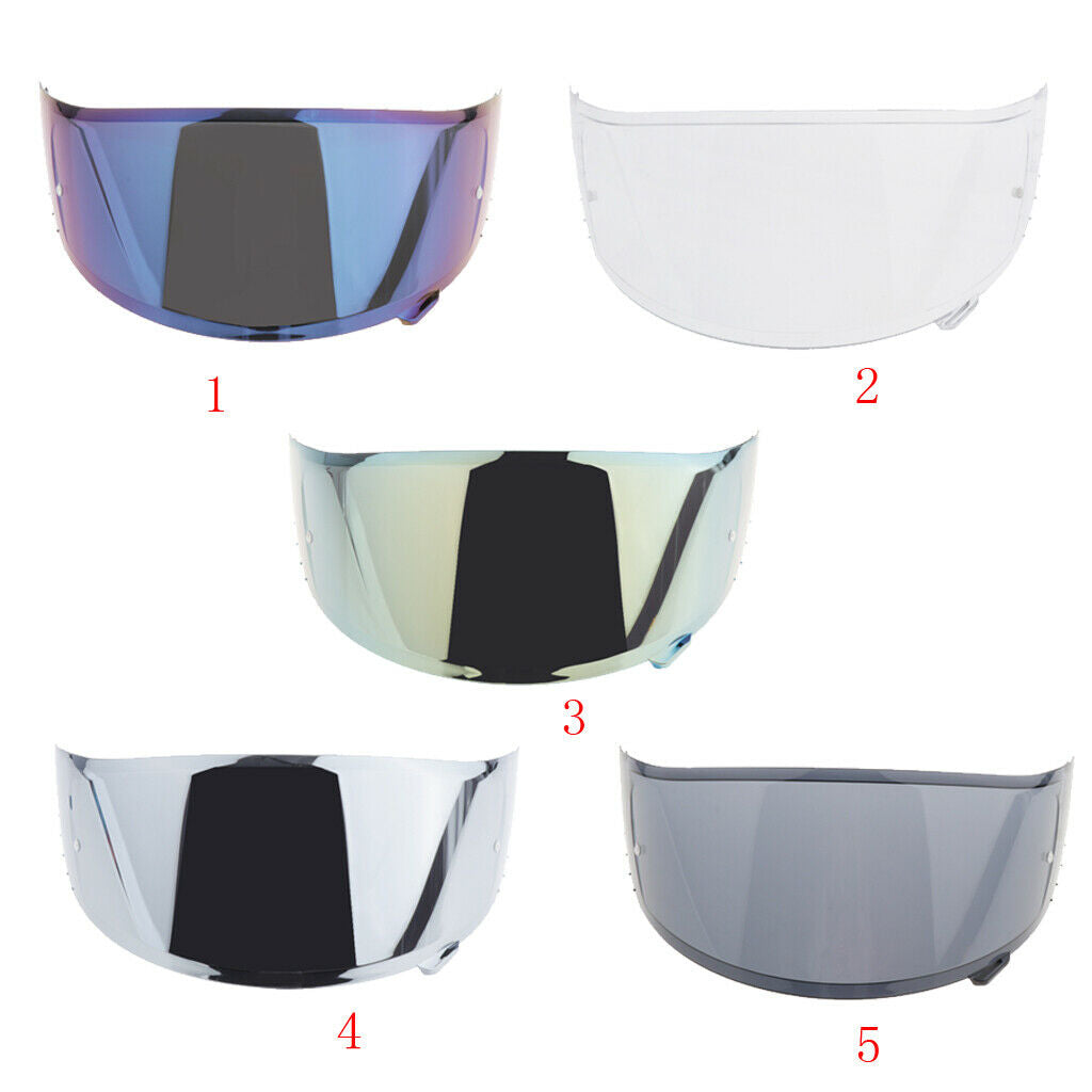 2-Pack Motorcycle Helmet Visor for X14 Z-7 NXR X-spirit Bike Parts Blue+Gray