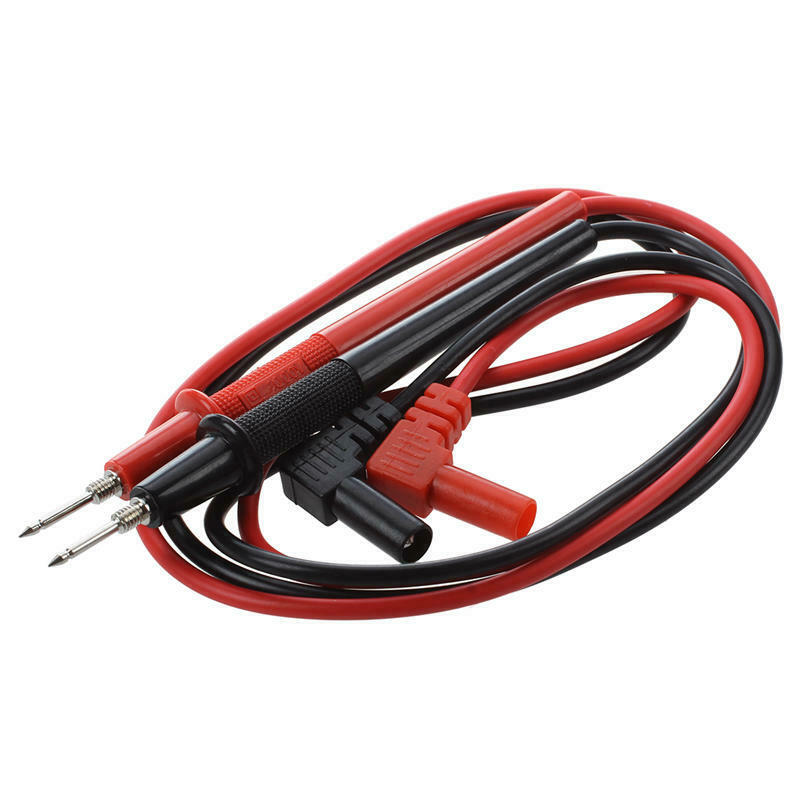 1000V Banana Plugs Detachable Tip Multimeter Probe Test Lead Black Red Pair R4I2