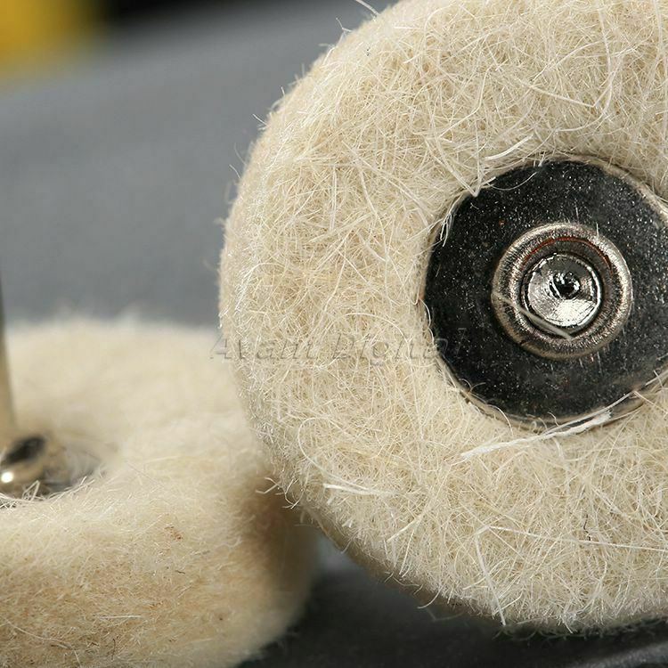 50PCS Buffing Drill Wool Felt Grinder Polish Wheel Pad Brushes For Rotary Tool