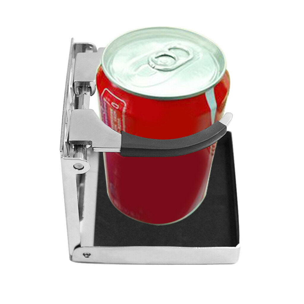 Stainless Steel Collapsible Folding Drink Holder for Marine/Boat/Caravan/Car