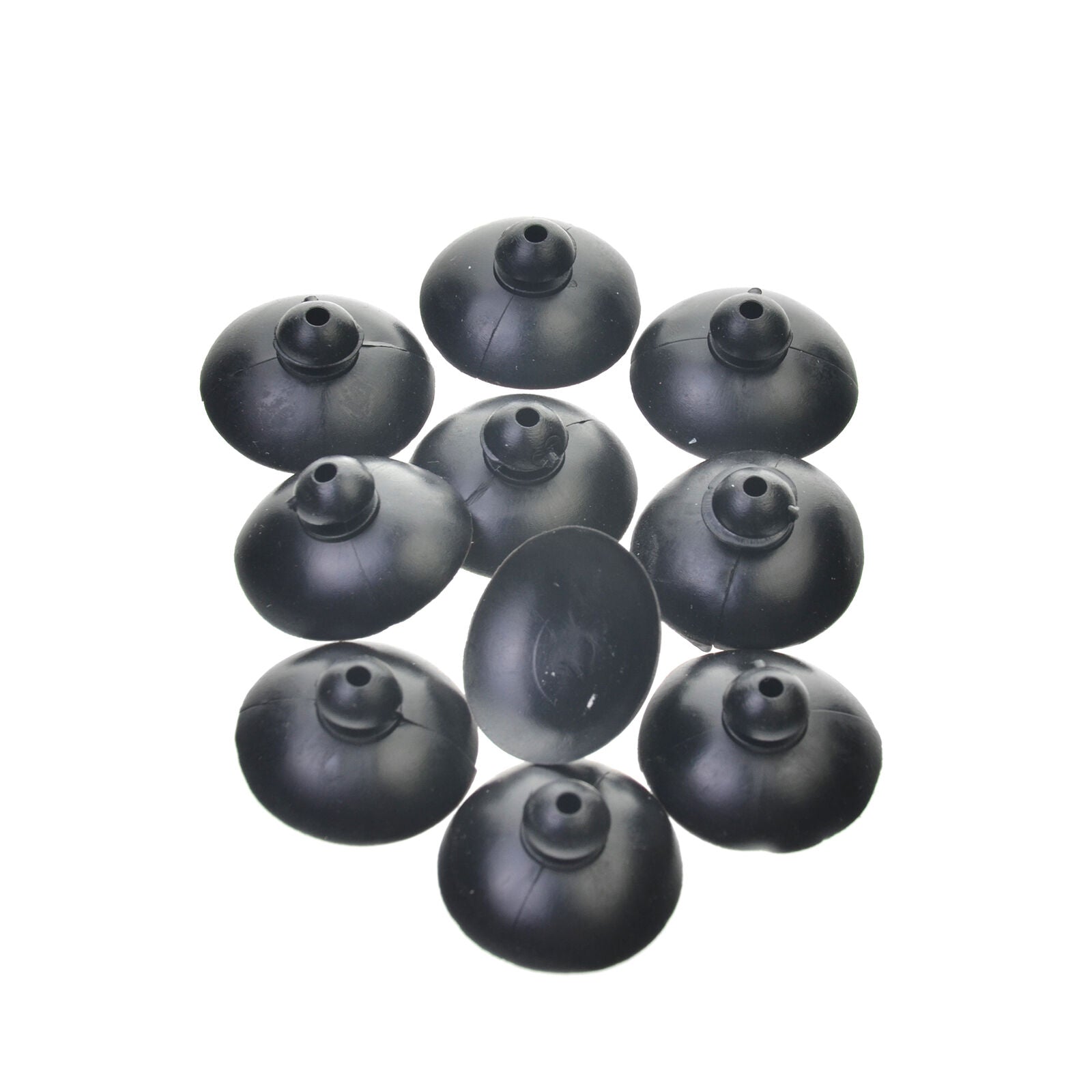 10pcs Black Silicone Suction Cups Suckers Clips For Aquarium Fish Tank Pump