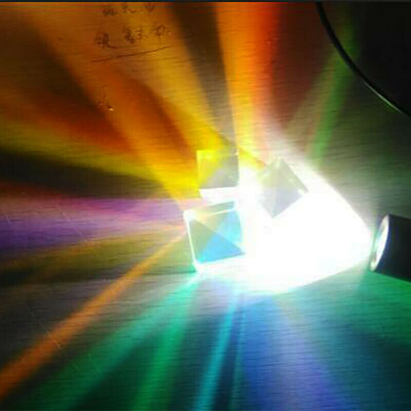 34*34*36mm Defective Optical Prism Dichroic Cube Beam Splitter f DIY Decoration