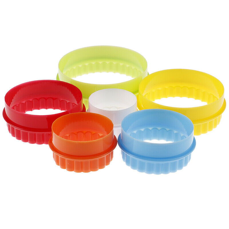 6Pcs Round/Flower Shaped Dough Cutting Tool Kitchen Gadgets Dumplings Cut.l8