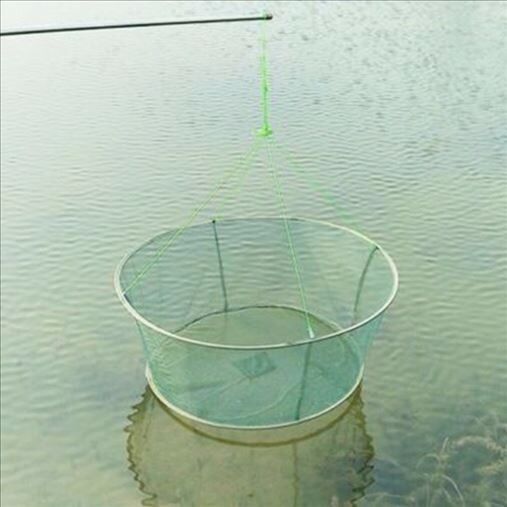 31" Large Prawn Bait Crab Shrimp Net 80cm Drop Landing Fishing Net Harbour Pond