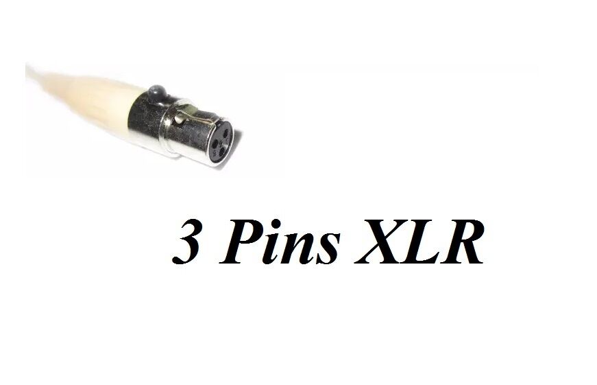 Omnidirectional Headset Microphone Mic 3 Pins XLR For Samson Wireless System UHF