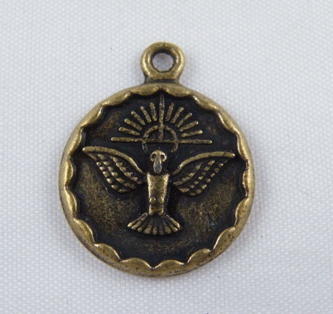 24pcs Bronze Color Eagle Coin Charms 23.5x19mm zn4183