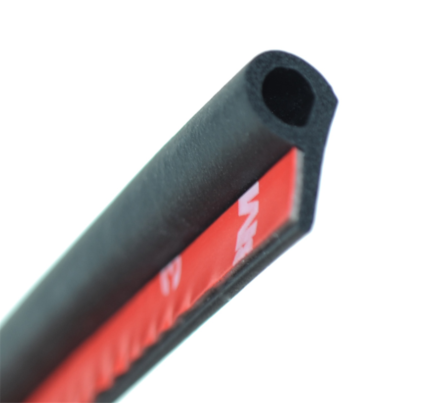 5M Small P Type Rubber Soundproofing Sealing Strips Trim For Auto Car Door Edge