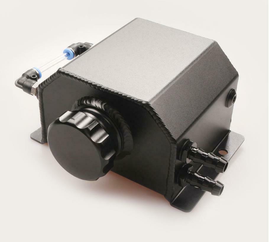 1L Black Aluminum Radiator Coolant Overflow Bottle Recovery Water Tank Reservoir