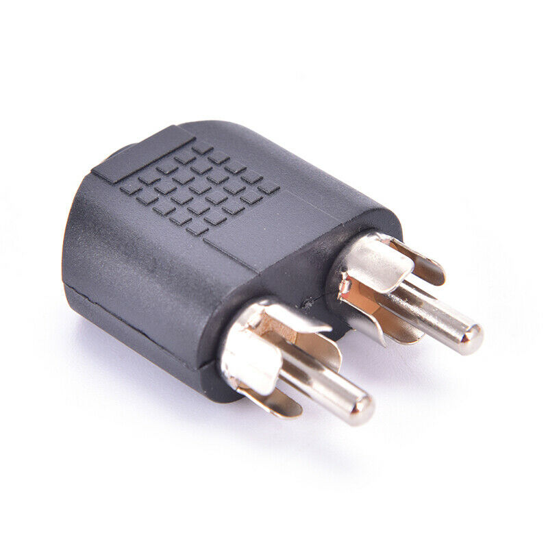3.5mm  Female Jack To 2 Dual RCA Male Y Splitter Audio Adapter Convert.l8
