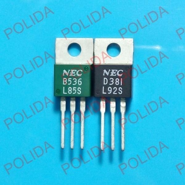 1pair OR 2PCS Transistor NEC TO-220 2SB536/2SD381 B536/D381