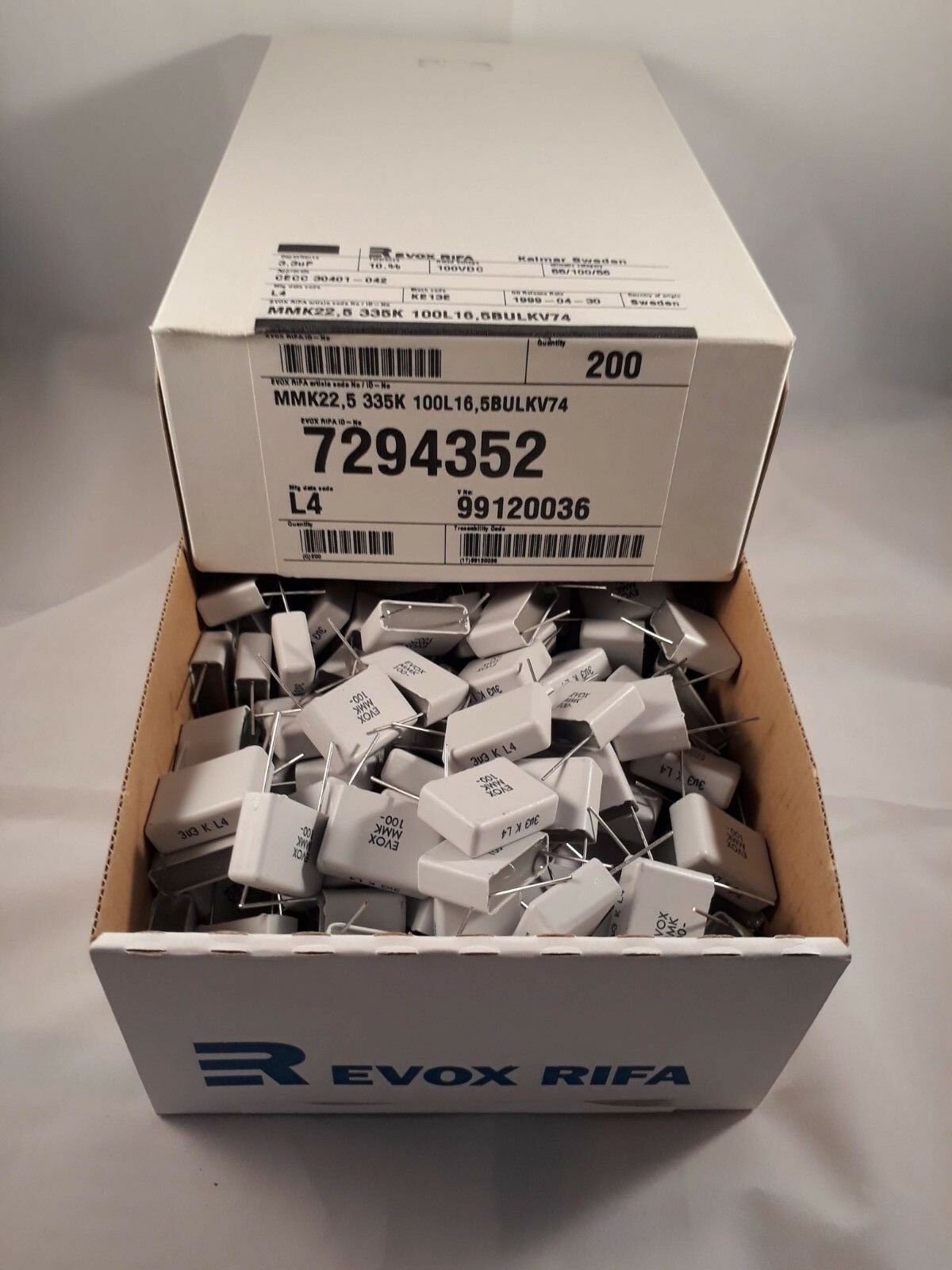 200PCS NEW EVOX MMK 3.3uF 100V 10% MMK22.5-335K100L16.5 HI-END AUDIO TUBE CAPS !