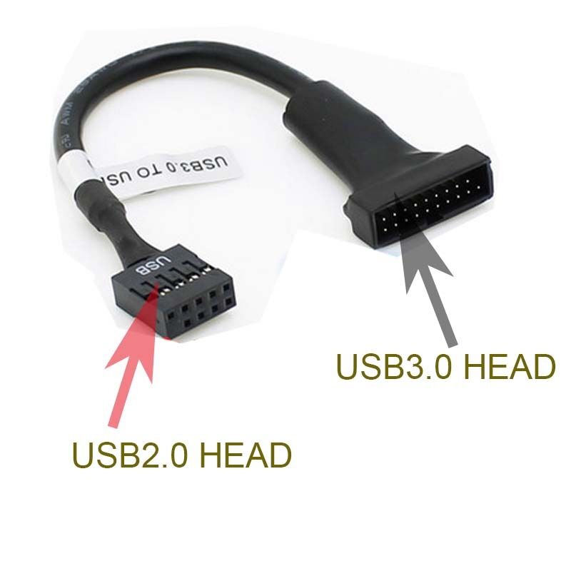 USB 3.0 20 Pin Male Header to USB 2.0 female Adapter for motherboard MAINBOARD