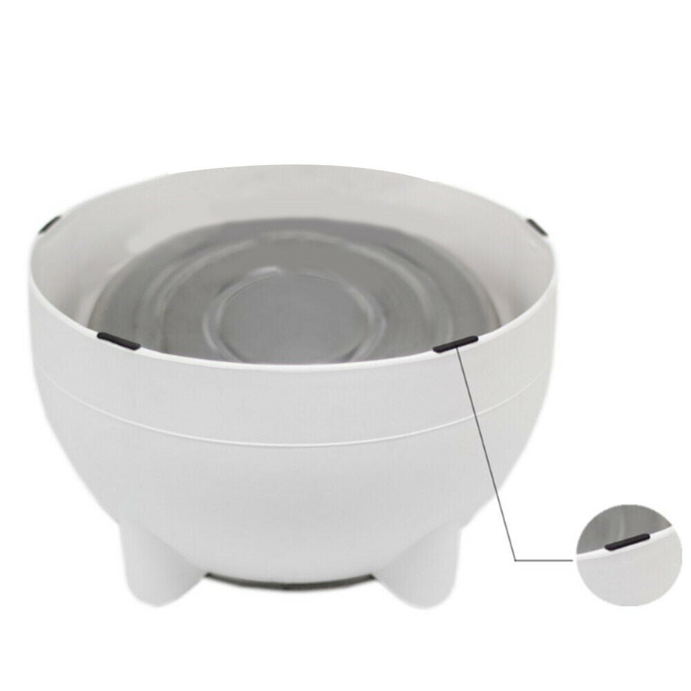 Pet Dog Cat Feeder Bowl Food Drink Water Dish Stainless Steel 15 Degree Tilted