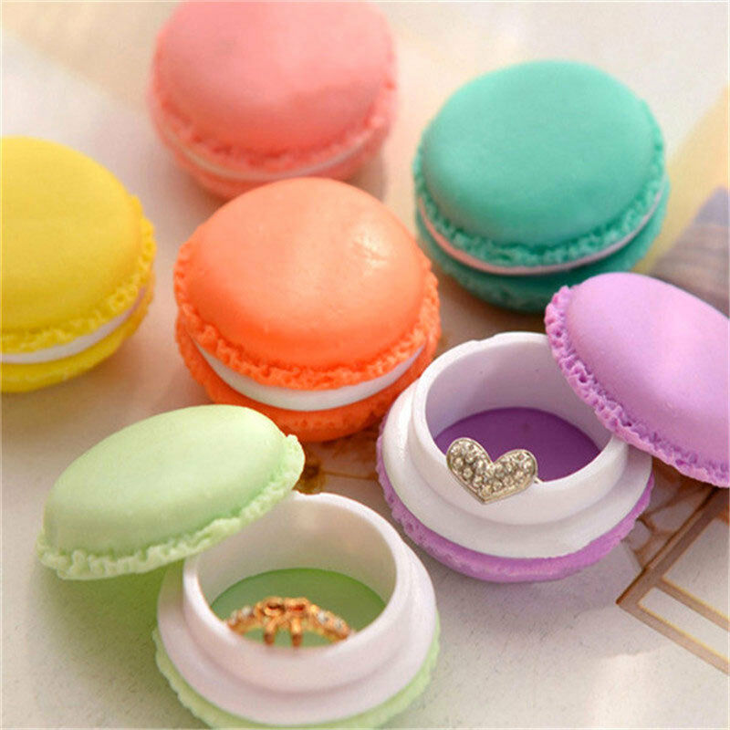 6 X Boxes Of Storage IN The Form Of Macaron for Pills Headphones Map SD New