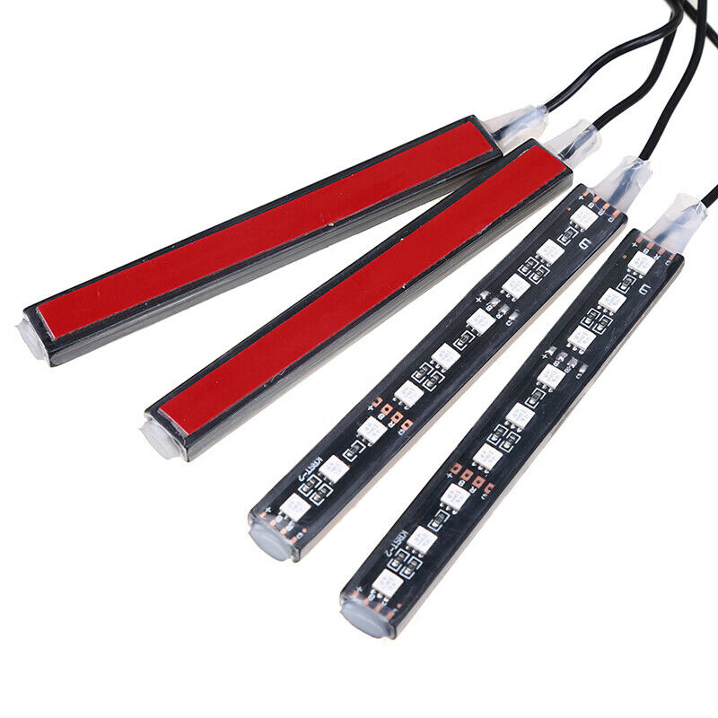 9 LED RGB Car Auto Interior Atmosphere Lamp Strip Light USB Charger Decor Lamp
