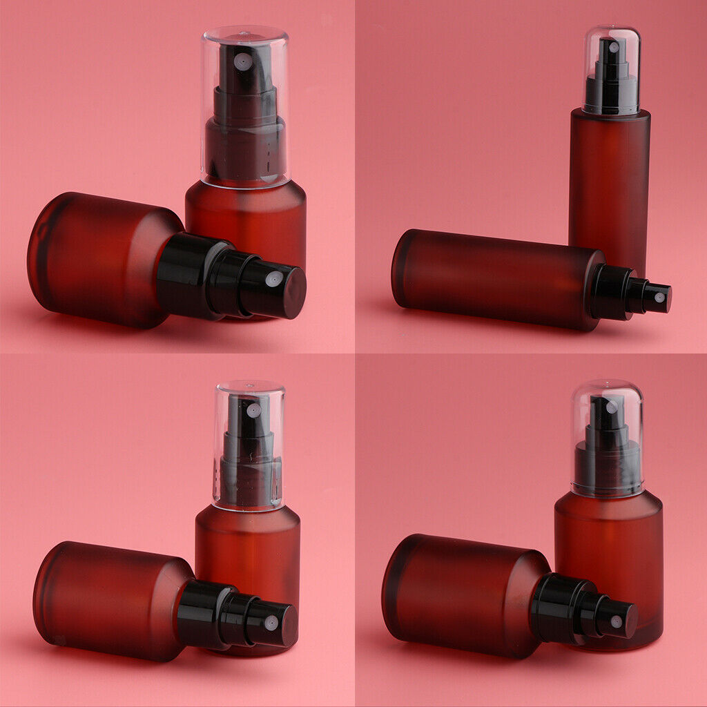 8pcs 15ML/30ML/60ML/100ML Wine Red Glass Spray Bottles with Fine Mist Sprayer