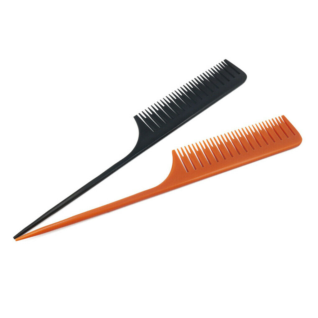 Set of 4 Anti-static Weaving Highlighting Foiling Comb Styling Rat Tail