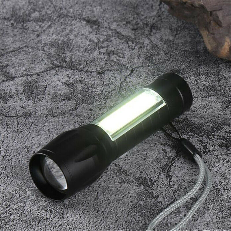 T6 COB Zoomable Torch Light Lamp with 50000LM LED Flashlight USB Rechargeable