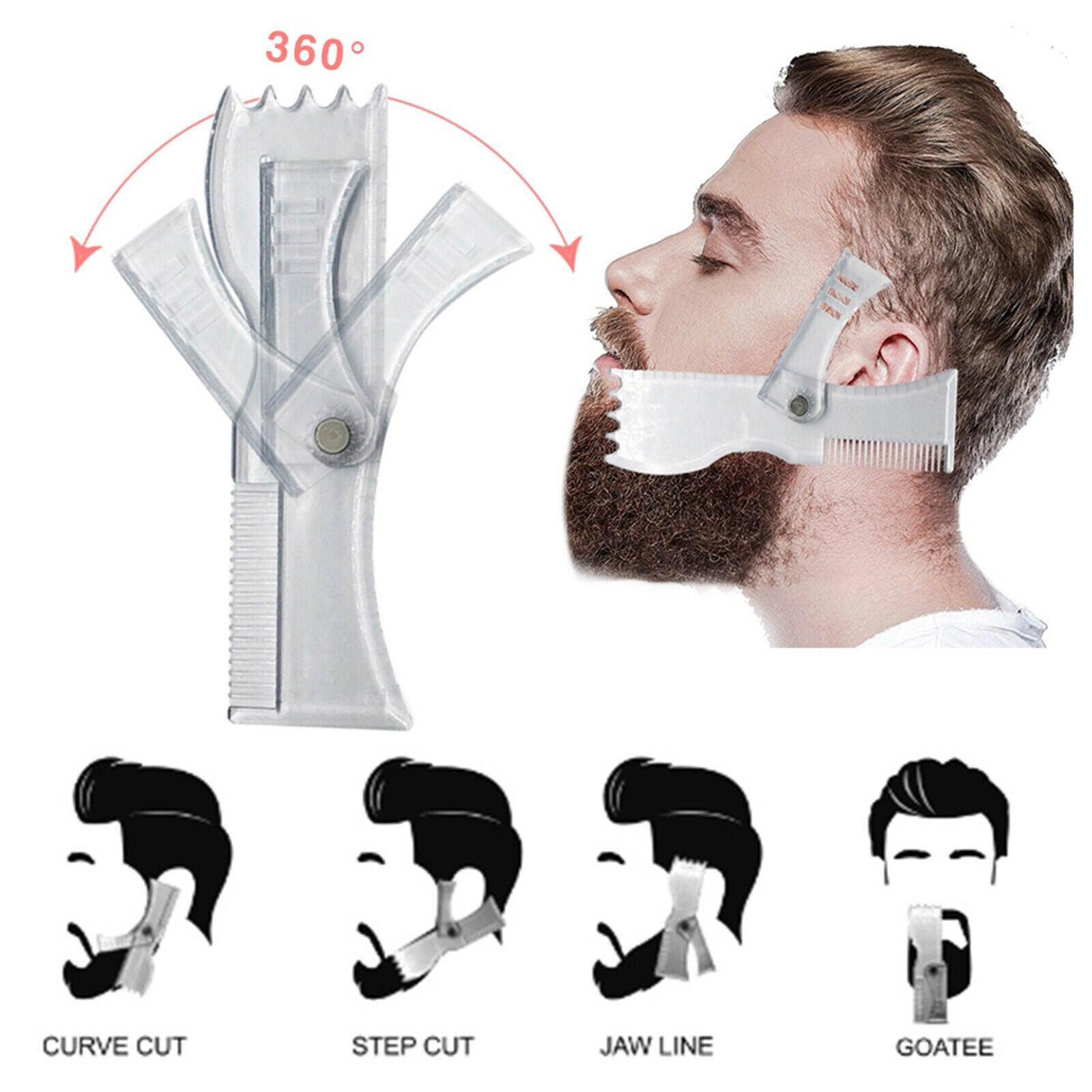 Natural Hair Waterproof Beard Filler Pens Sharpen & Define Patchy Beards Fast