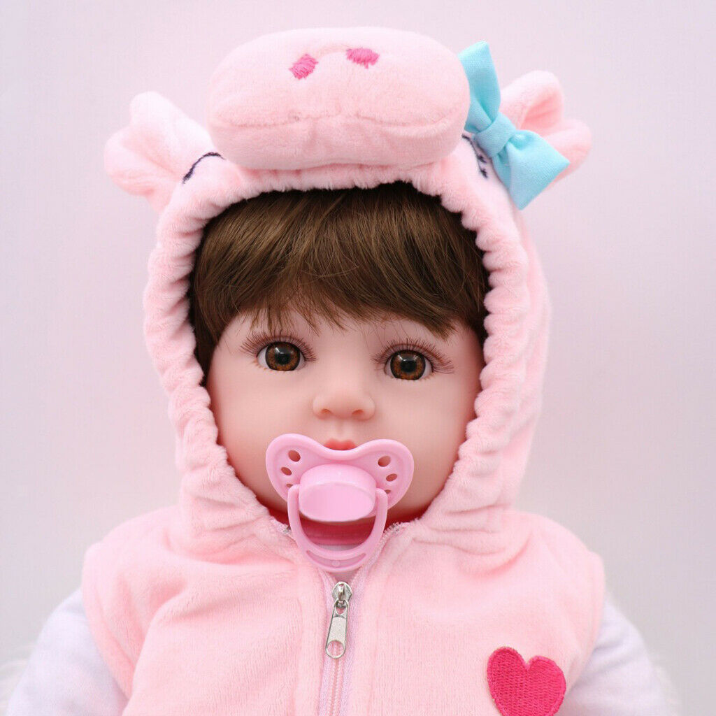Reborn Handmade 19 inch Silicone Kids Birthday Gifts Perfect Playmates