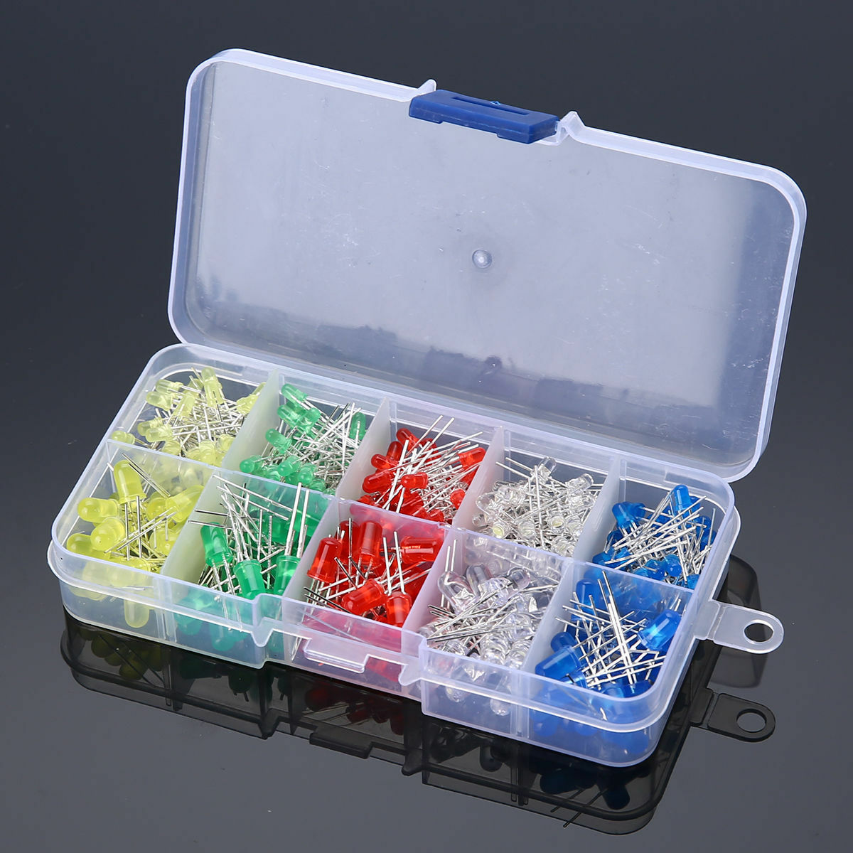 3mm and 5mm LED Light White Yellow Red Green Blue Assorted Kit DIY LEDs Set