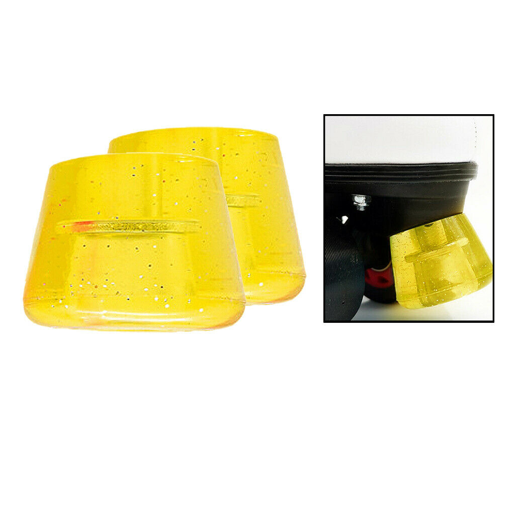 2pcs Rubber Skates Top Stopper Roller Skate Brake Block Pad Blocker Skating