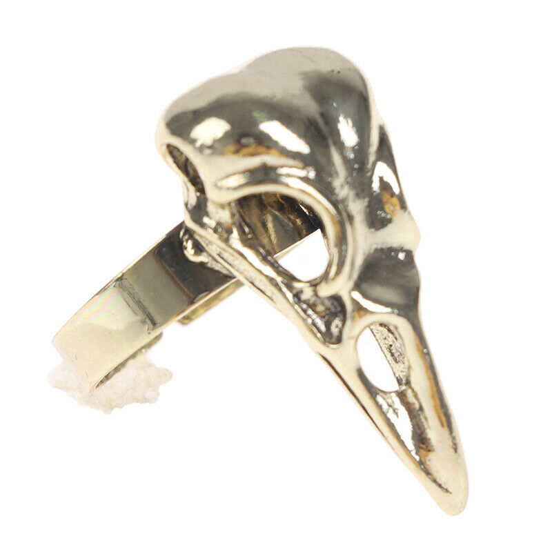 1Pc Gothic Punk Rock Joint Armor Ring Knuckle Finger Claw Ring Bird's Head R Tt